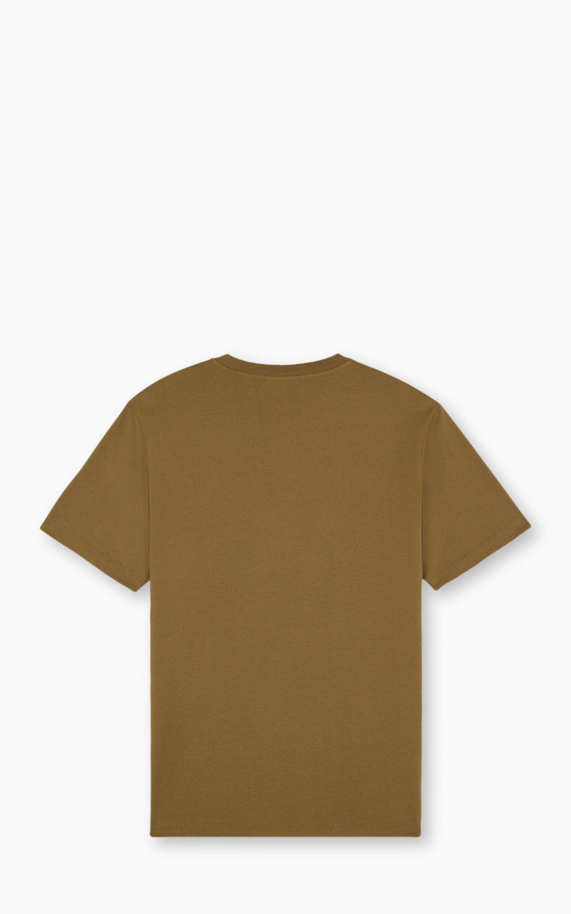 Maison Kitsuné Bold Fox Head Patch Comfort T-Shirt Khaki Green