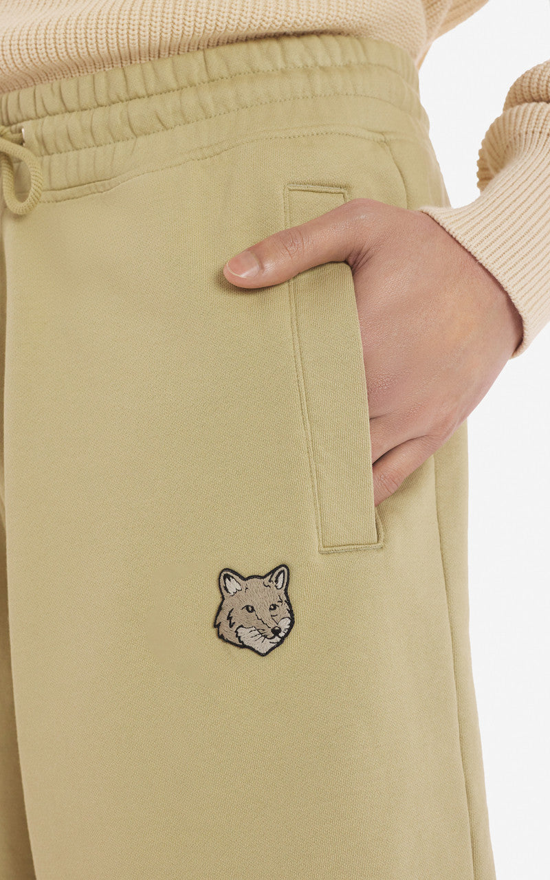 Maison Kitsuné Bold Fox Head Patch Oversize Jog Shorts Canvas