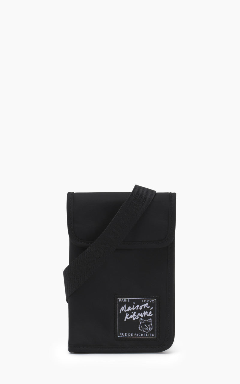 Maison Kitsuné The Traveller Neck Pouch Black