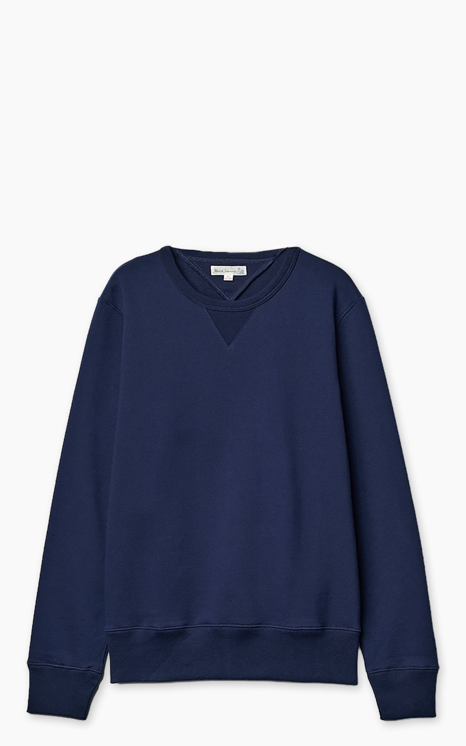 Merz b. Schwanen 3M46 Sturdy Loopback Fleece Sweatshirt Ink Blue