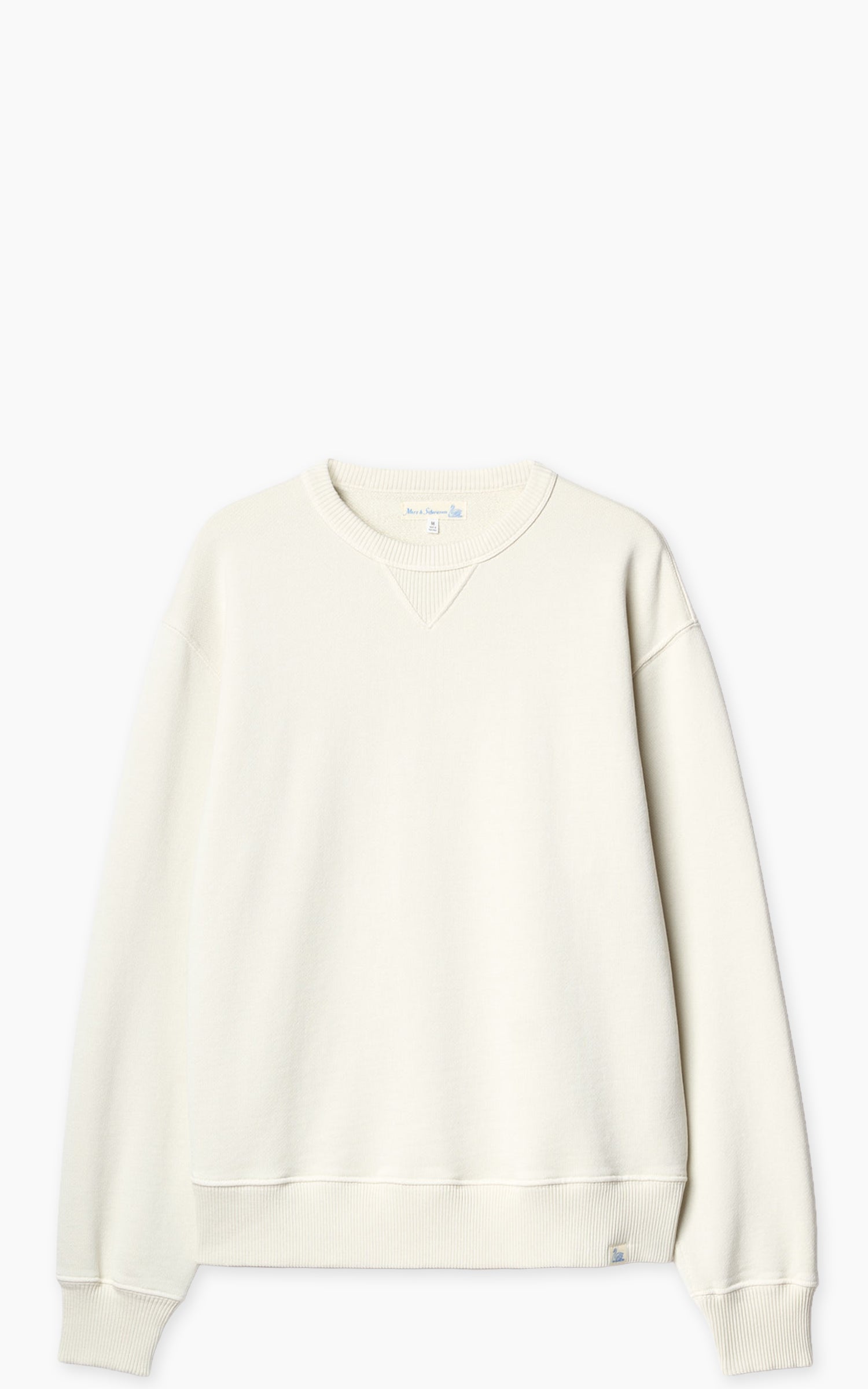 Merz b. Schwanen CREW02 Authentic Fleece Classic Fit Sweatshirt Nature