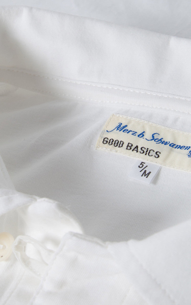 Merz b. Schwanen PLP02 Polo Pocket Shirt White