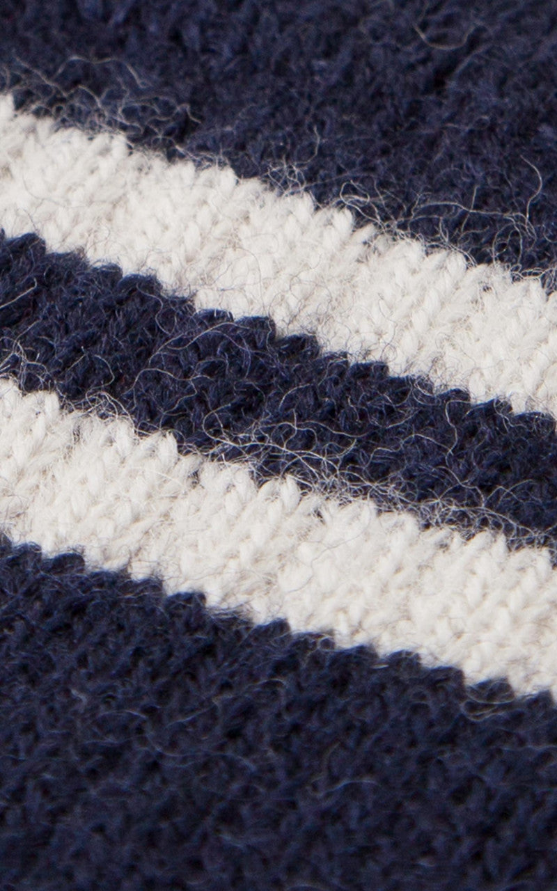 Merz b. Schwanen S75 Retro Sport Socks Nature/Navy