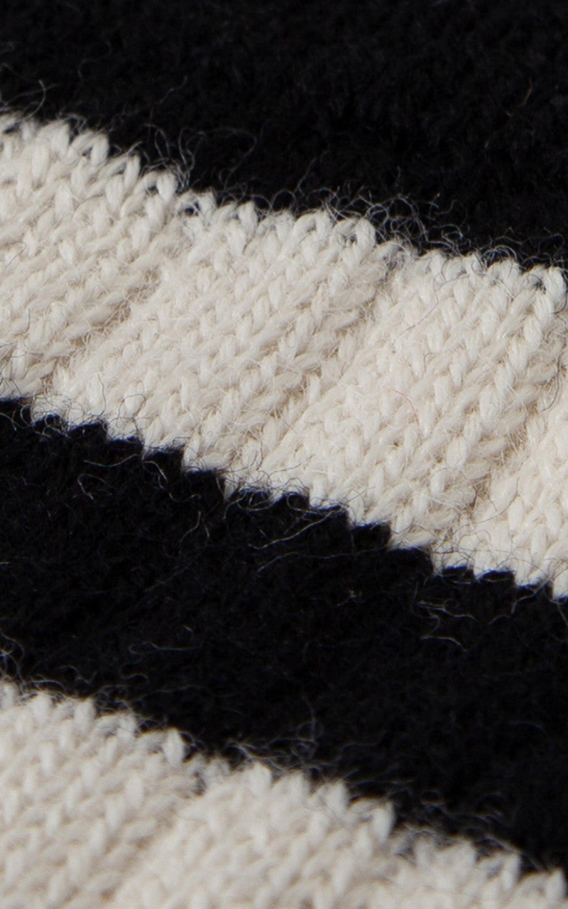 Merz b. Schwanen S76 Ringel Socks Black/Natural