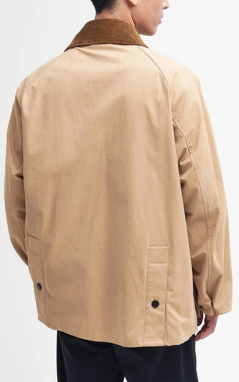 Barbour Peached Oversized Bedale Casual Jacket Stone