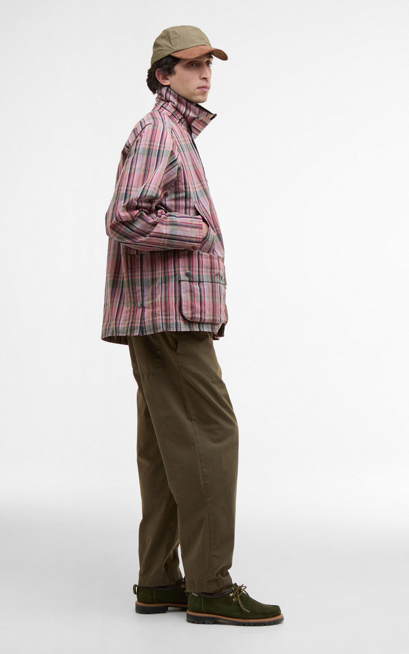 Barbour x NOAH Bedale Casual Jacket Madras Pink