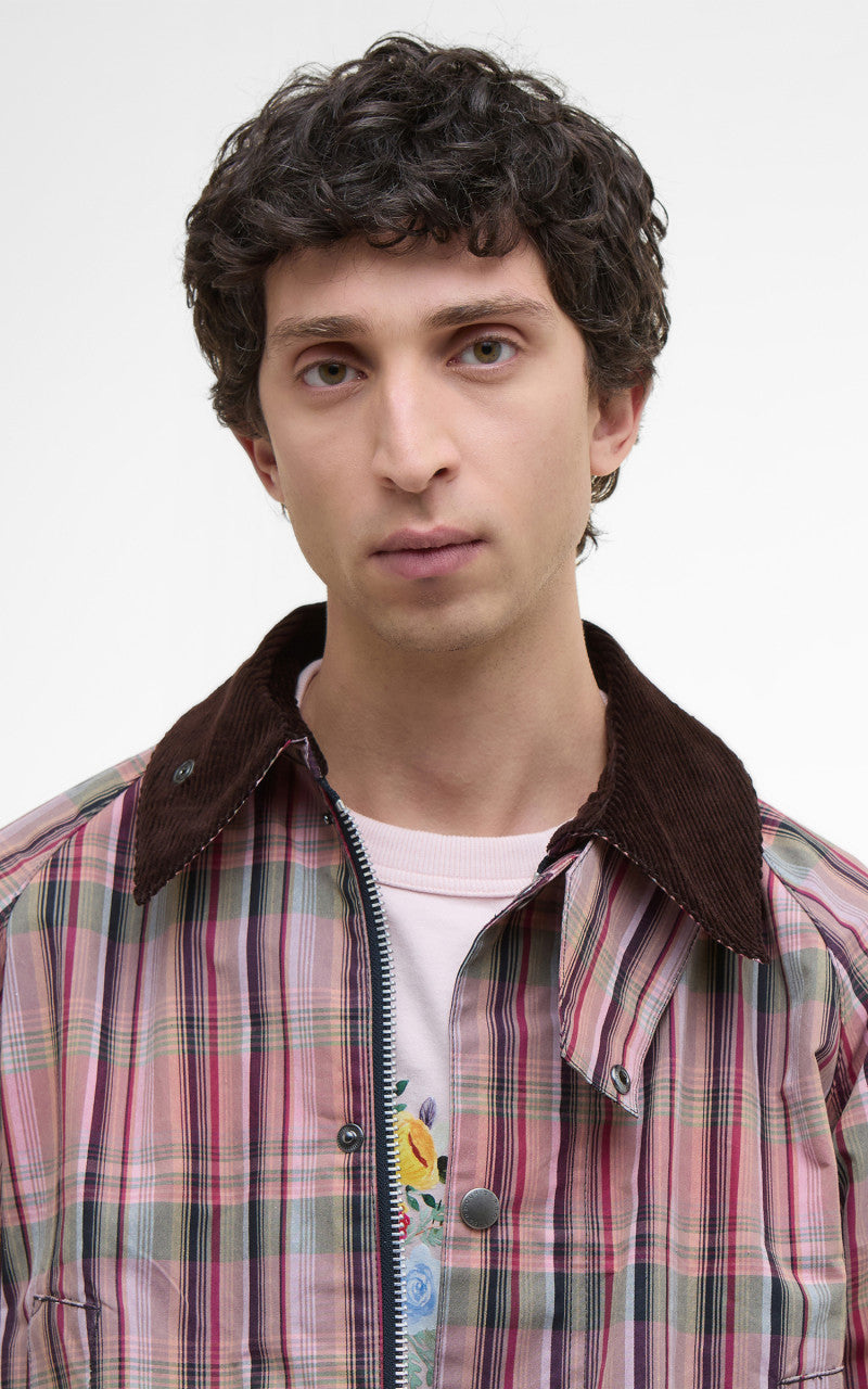 Barbour x NOAH Bedale Casual Jacket Madras Pink