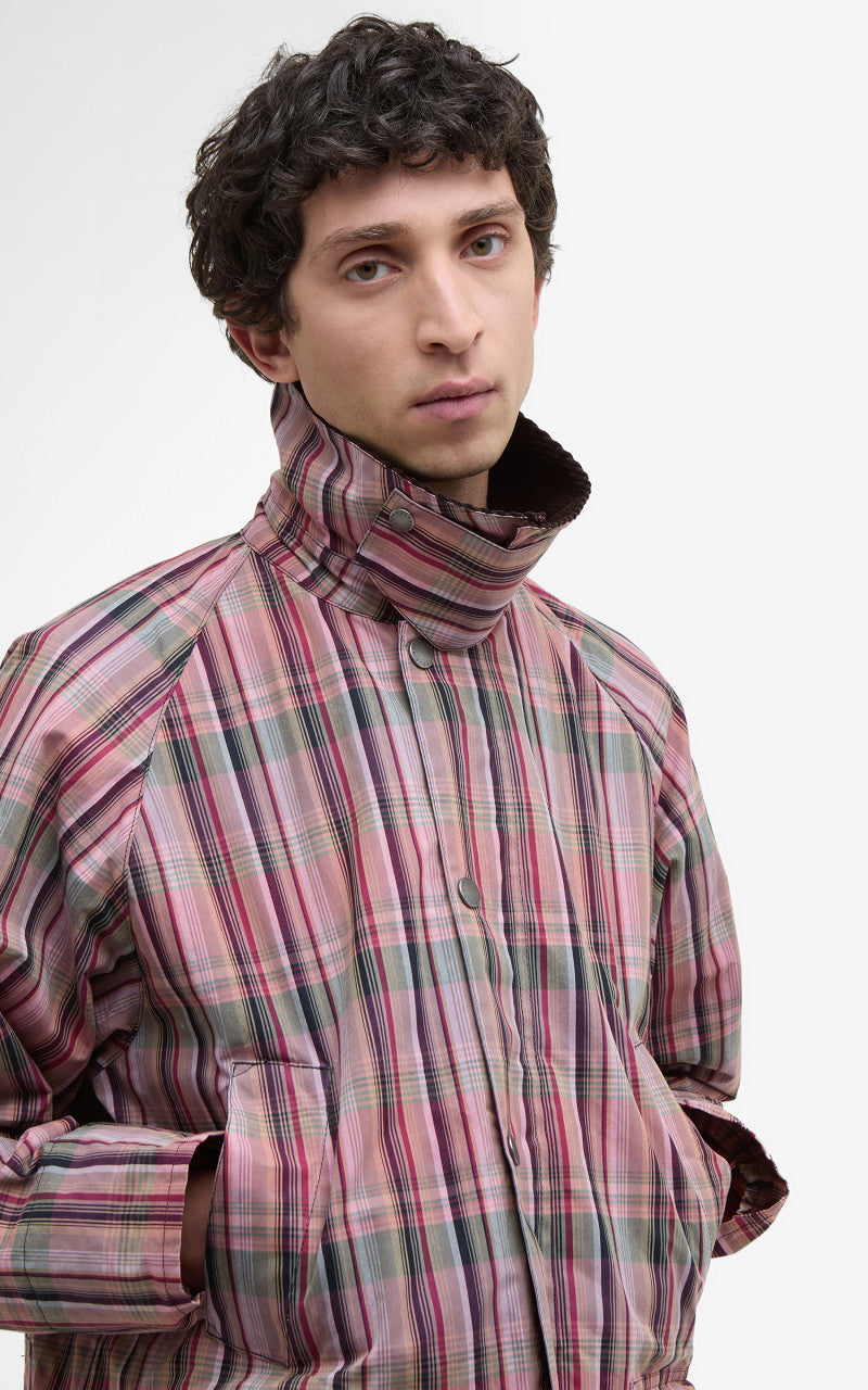 Barbour x NOAH Bedale Casual Jacket Madras Pink