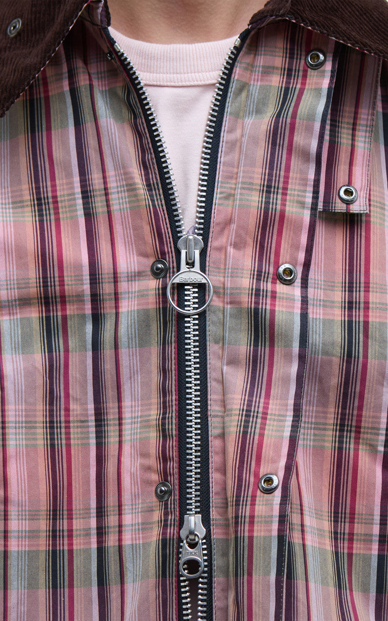 Barbour x NOAH Bedale Casual Jacket Madras Pink