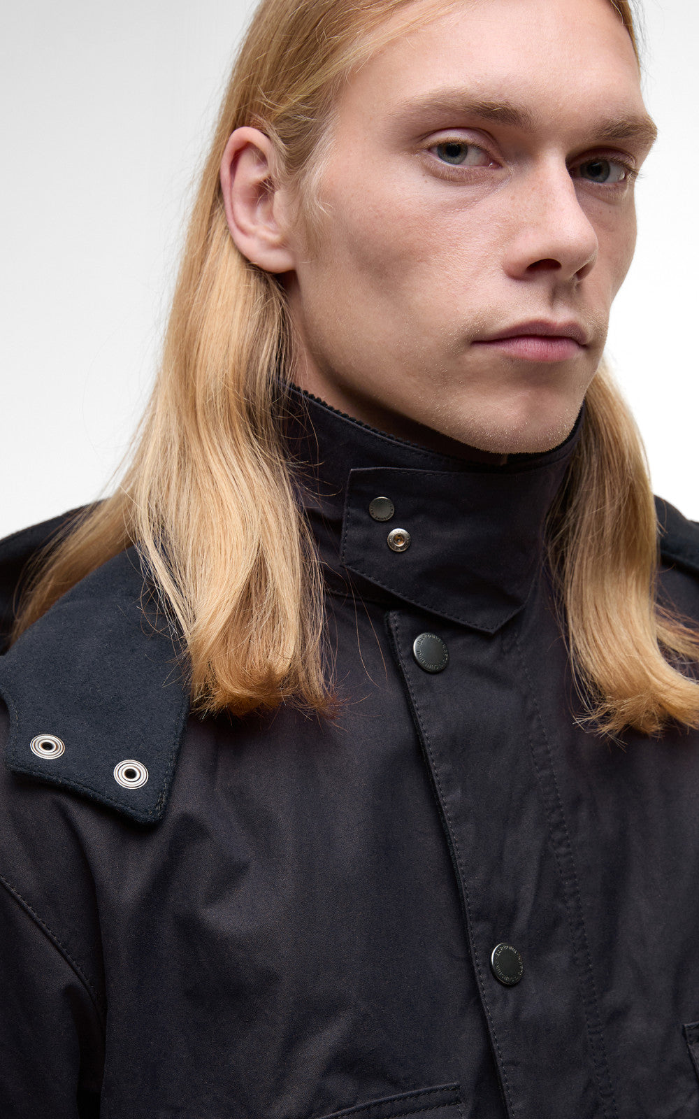 KAPTAIN SUNSHINE × Barbour FIELD COAT Barbour x Kaptain Sunshine Bedale Field Coat Dark Indigo