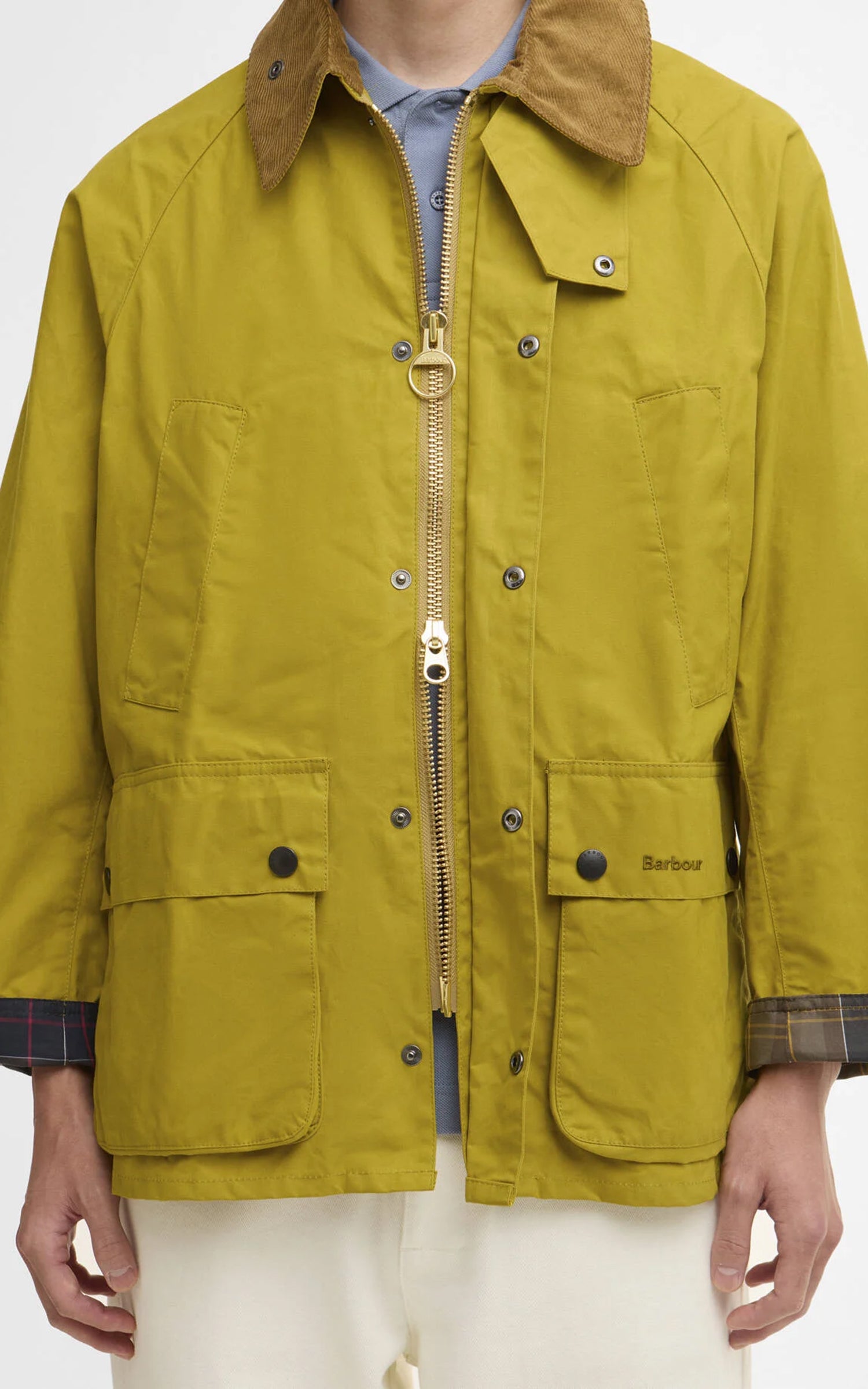 Barbour Oversized Bedale Jacket Olivine Barbour Oversized Bedale Jacket Olivine