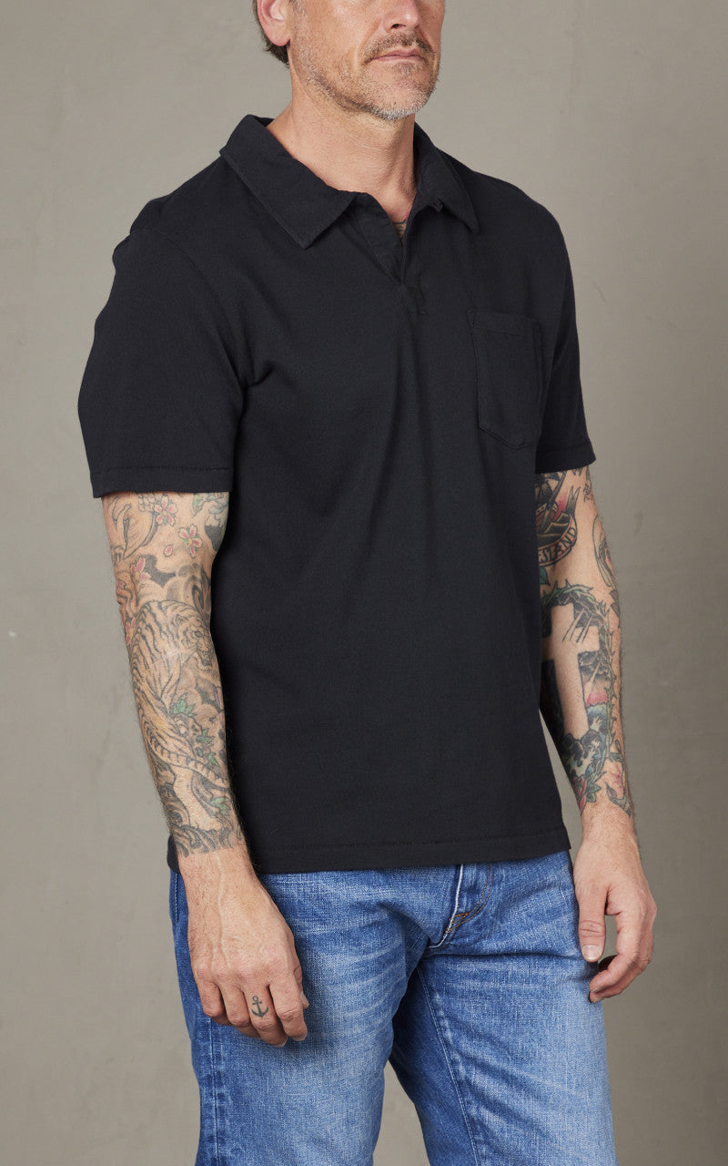 Merz b. Schwanen PLP04 Polo Shirt Charcoal