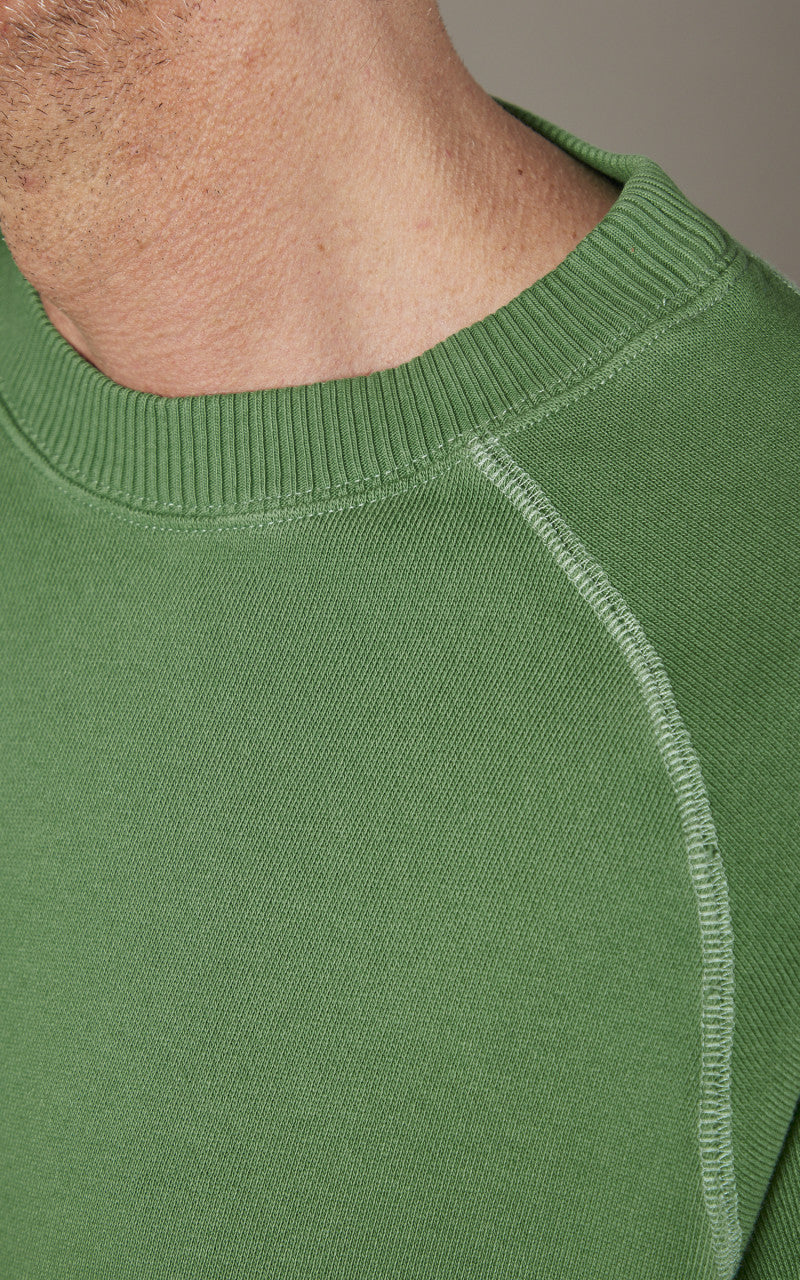 Merz b. Schwanen RGSW02 Sweatshirt Short Sleeve Grass