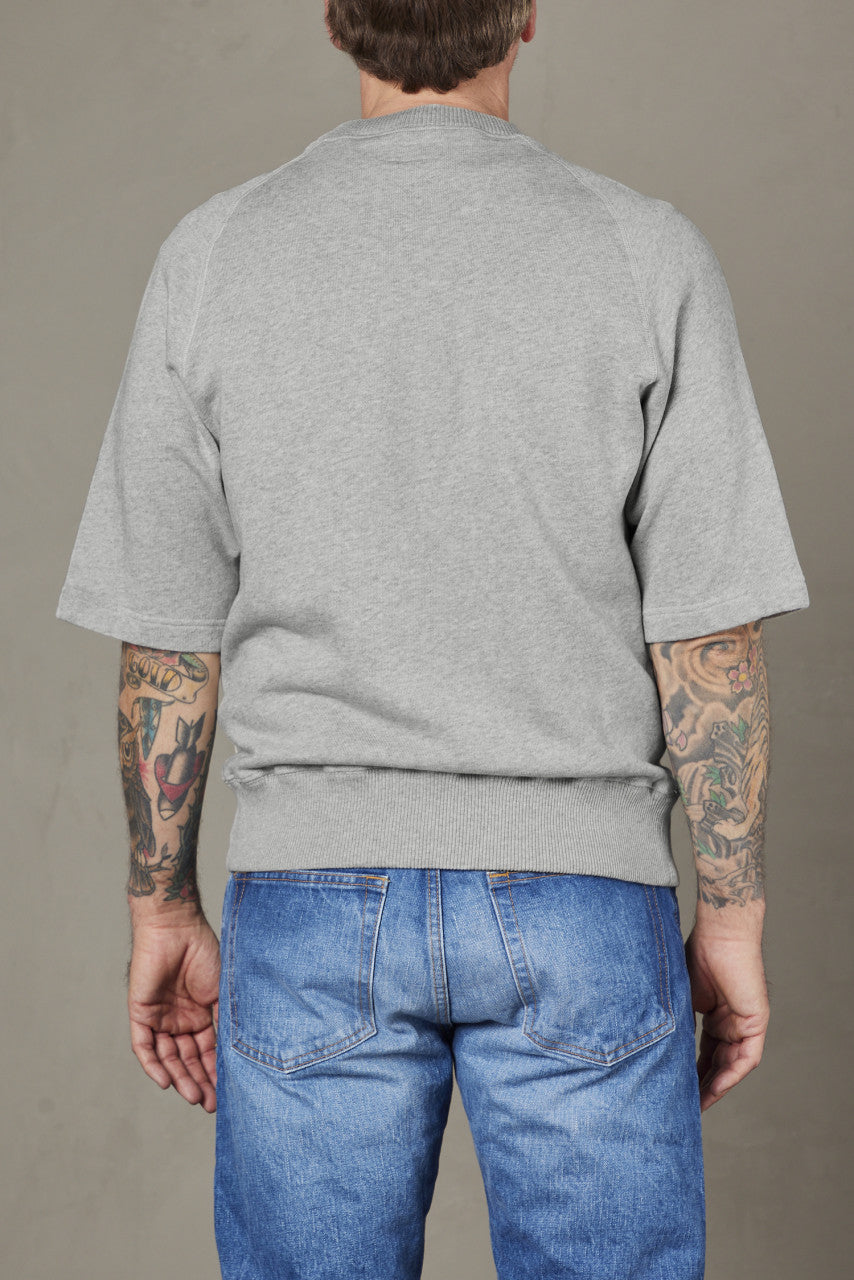 Merz b. Schwanen RGSW02 Sweatshirt Short Sleeve Grey Melange