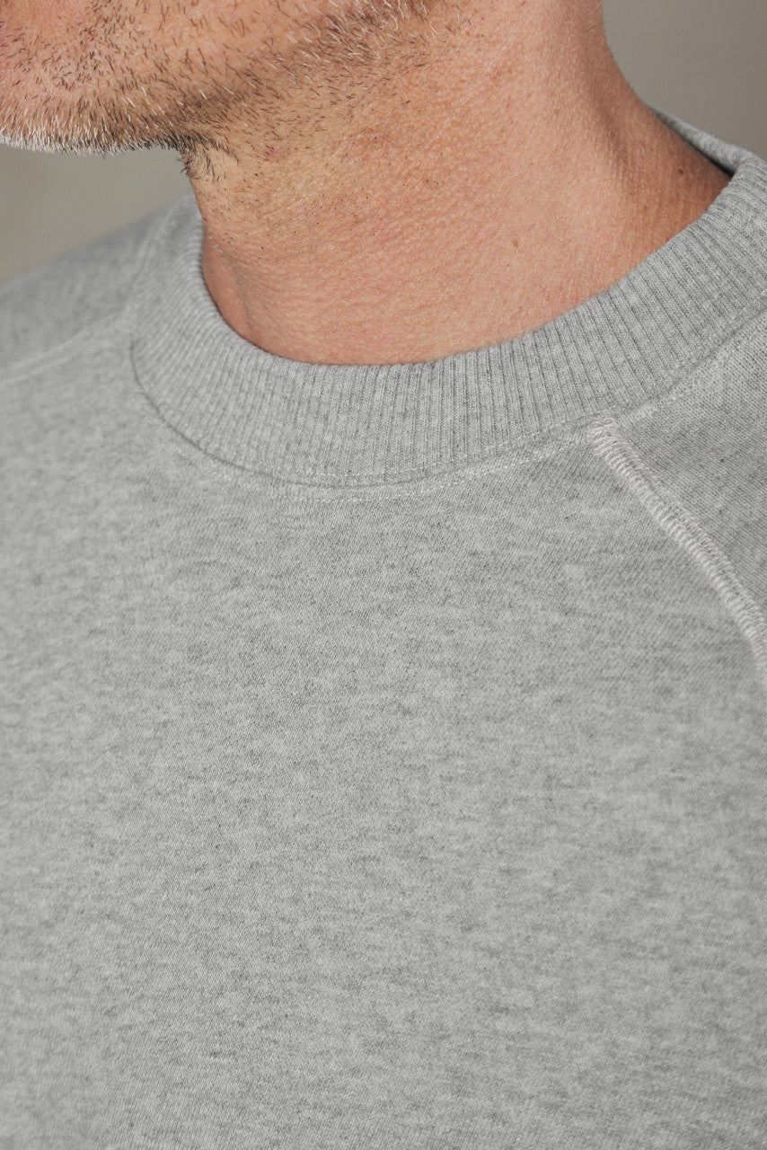 Merz b. Schwanen RGSW02 Sweatshirt Short Sleeve Grey Melange
