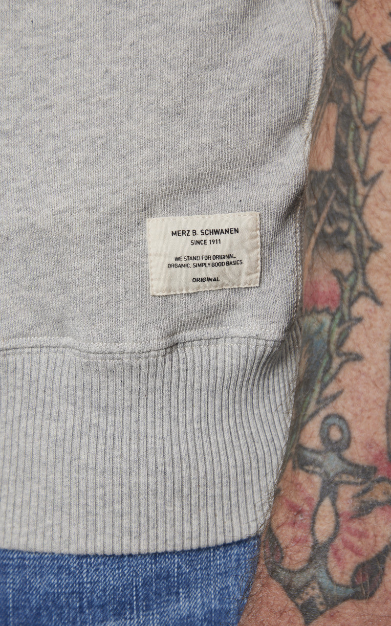 Merz b. Schwanen RGSW02 Sweatshirt Short Sleeve Grey Melange
