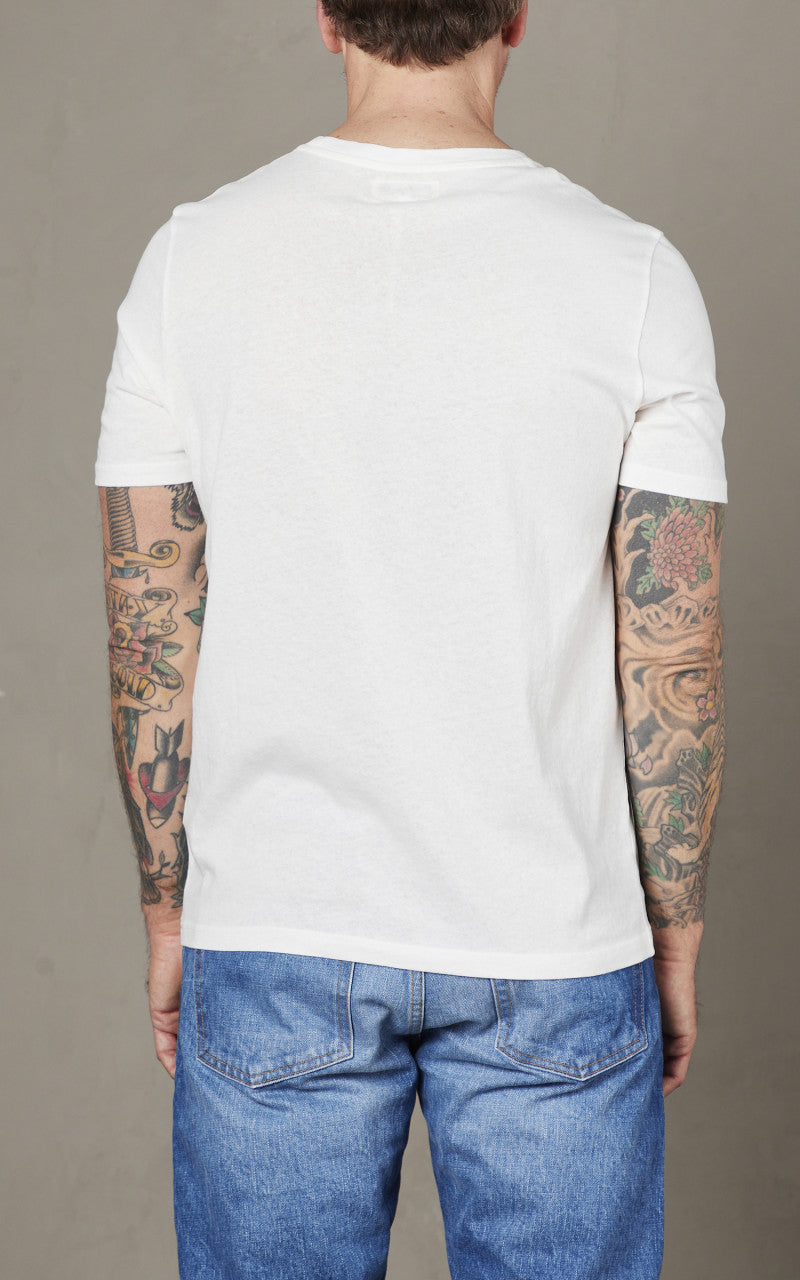 Merz b. Schwanen CT02VJ Crew Neck Tee White