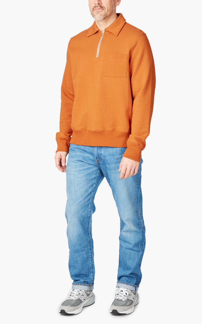 Merz b. Schwanen 342Z Half Zip Sweatshirt Desert Sun