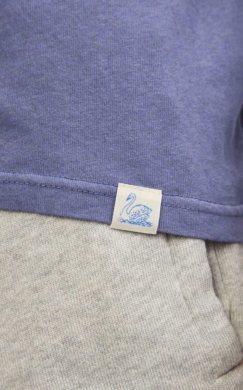 Merz b. Schwanen CT02VJ Crew Neck Tee Purple Blue