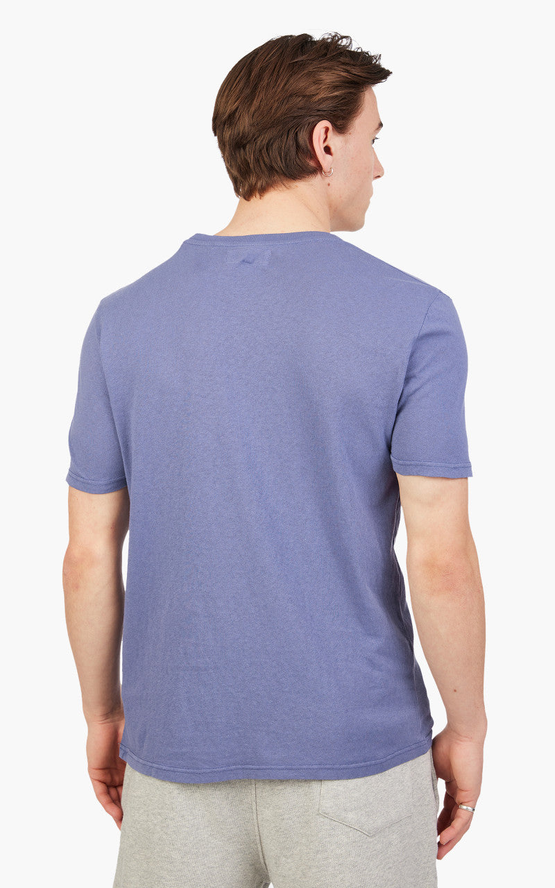 Merz b. Schwanen CT02VJ Crew Neck Tee Purple Blue