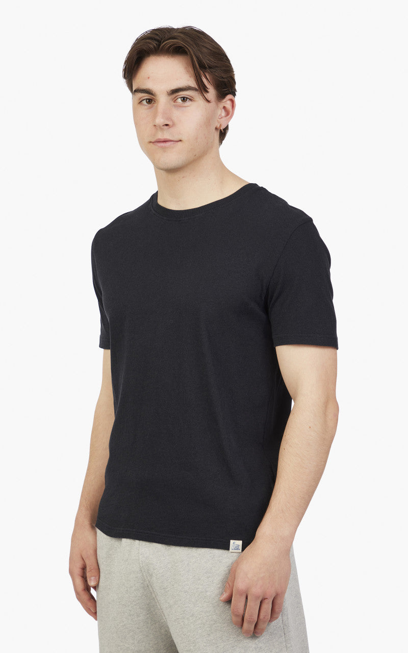 Merz b. Schwanen CT02VJ Crew Neck Tee Charcoal
