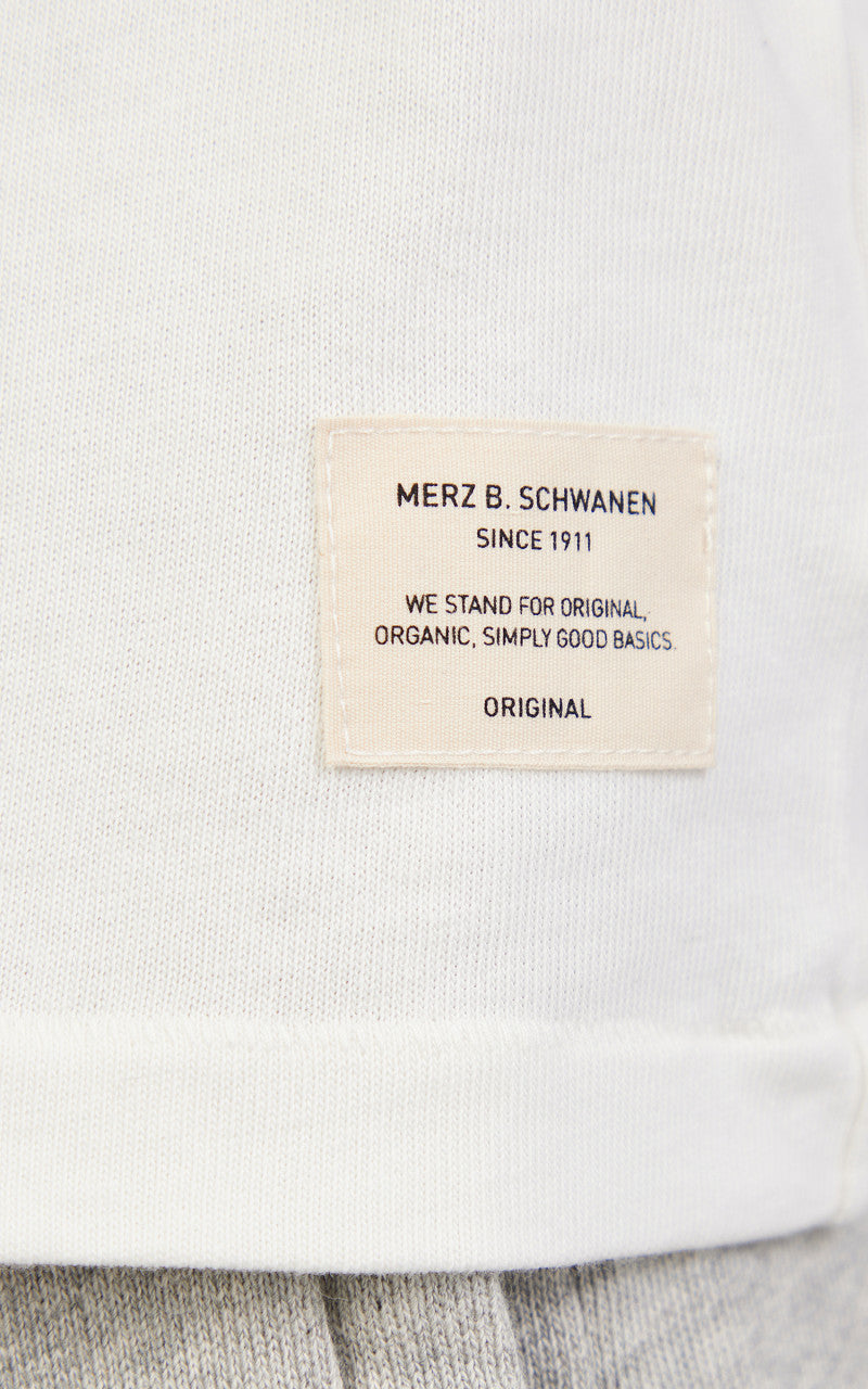 Merz b. Schwanen CTOS04 Oversized Crew Neck Tee White