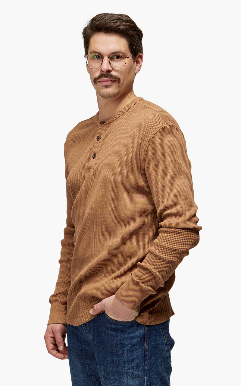 Merz b. Schwanen HENWA01 Waffle Henley Amber