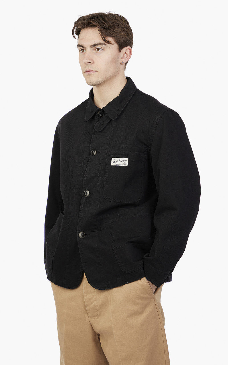 Merz b. Schwanen JKT01 4-Pocket Jacket Relaxed Black