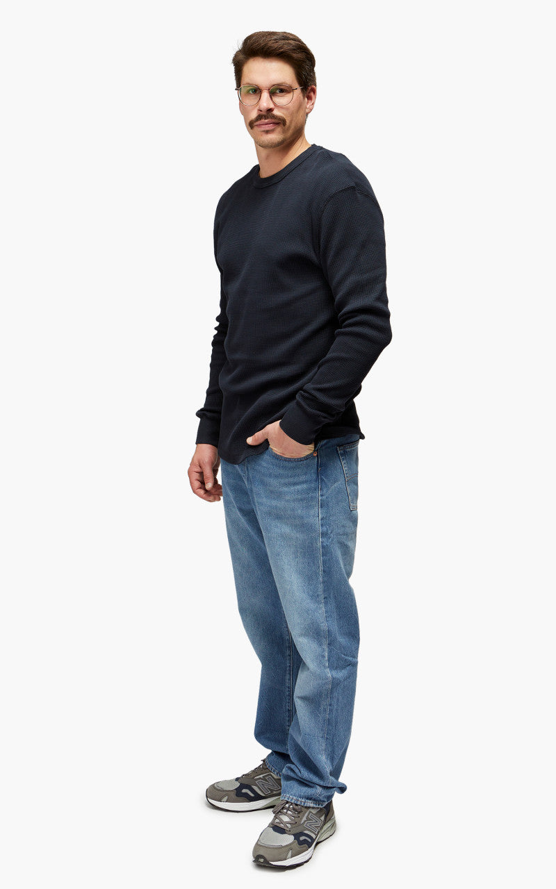 Merz b. Schwanen Waffle Longsleeve Charcoal