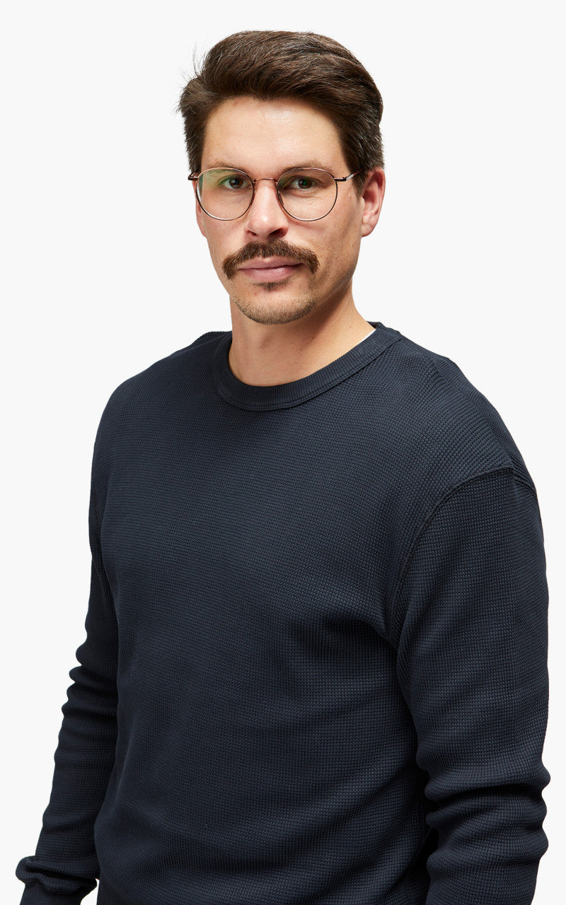 Merz b. Schwanen Waffle Longsleeve Charcoal