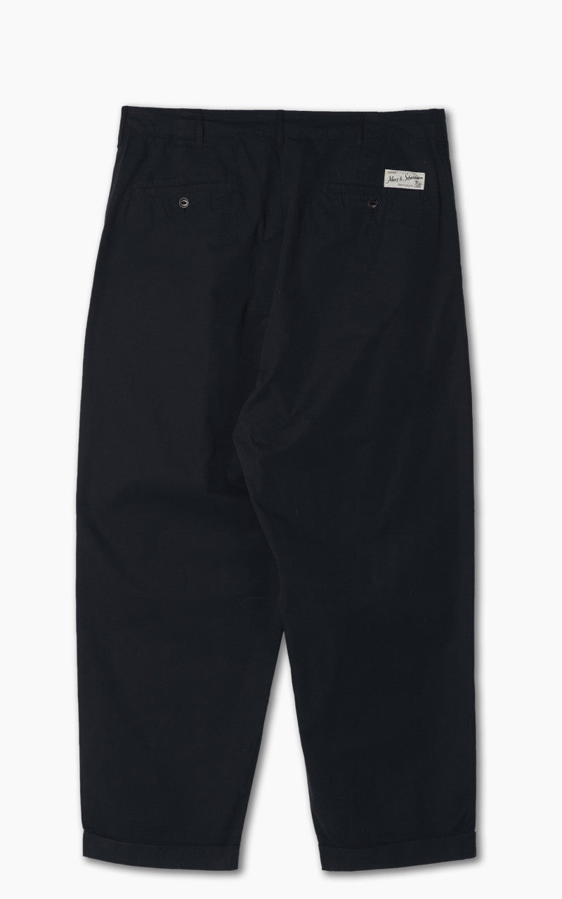 Merz b. Schwanen PANTS03 Pleated Front Pants Dark Navy