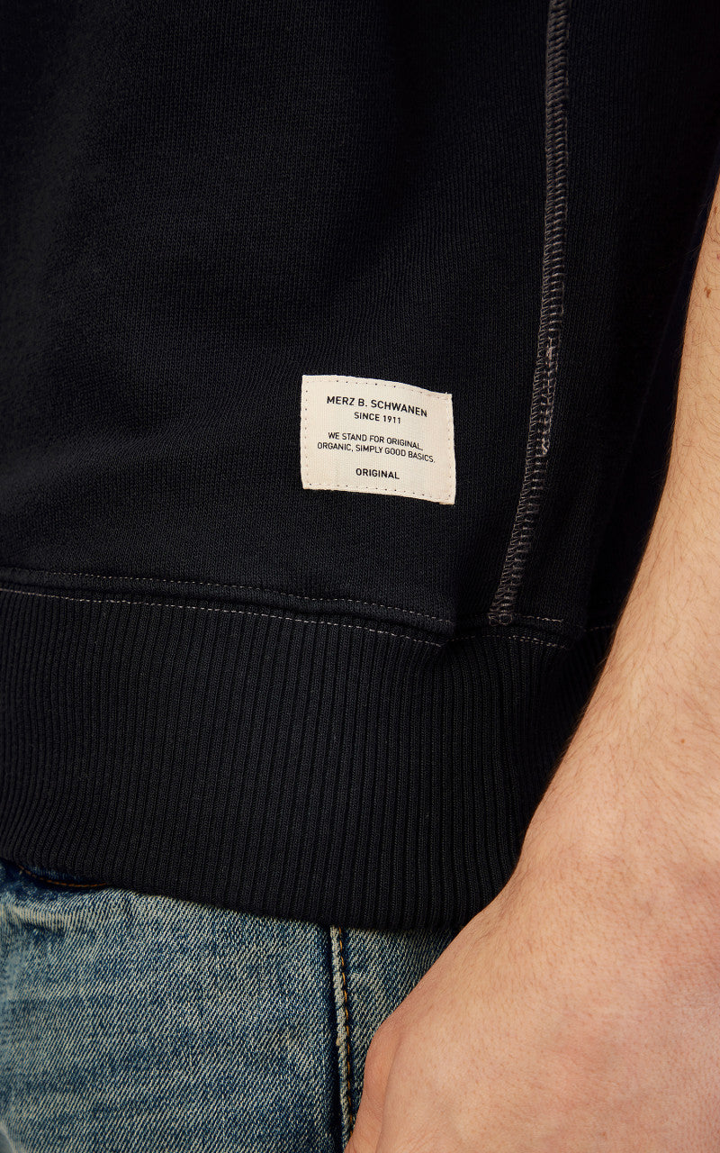 Merz b. Schwanen RGSW02 Sweatshirt Short Sleeve Charcoal