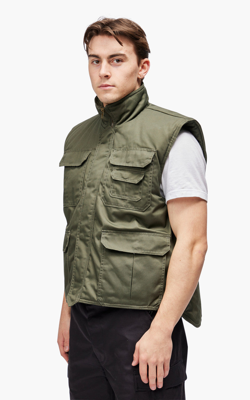Military Surplus Ranger Vest Padded Olive