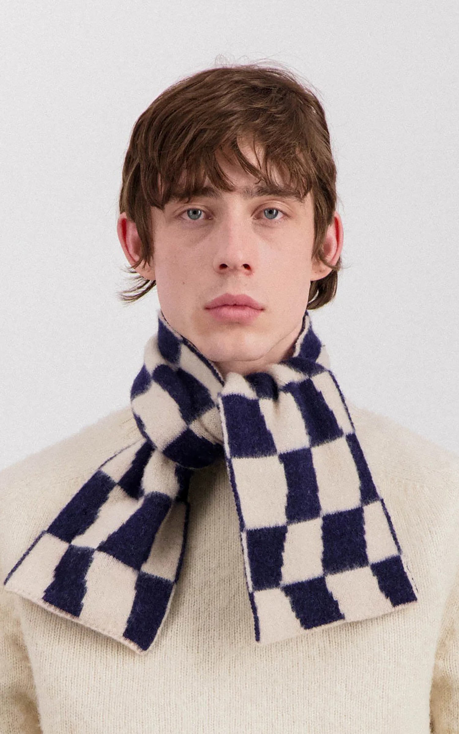 Howlin' Mini Checkerboard Scarf Navy
