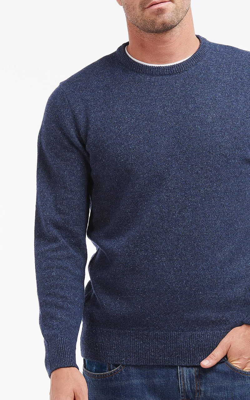 Barbour Essential Tisbury Crew Neck Sweatshirt Deep Blue