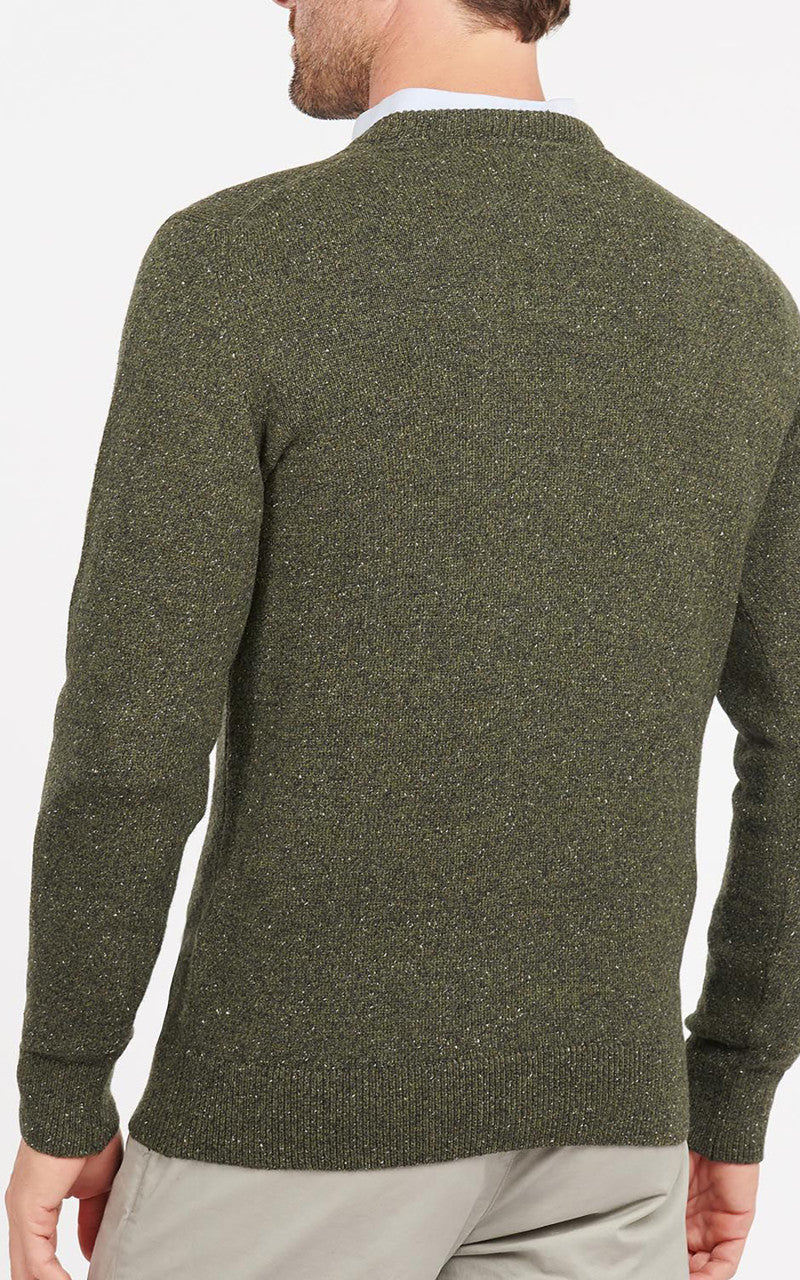 Barbour Essential Tisbury Crew Neck Sweatshirt Dark Seaweed