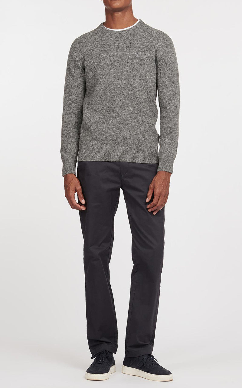 Barbour Essential Tisbury Crew Neck Sweatshirt Grey