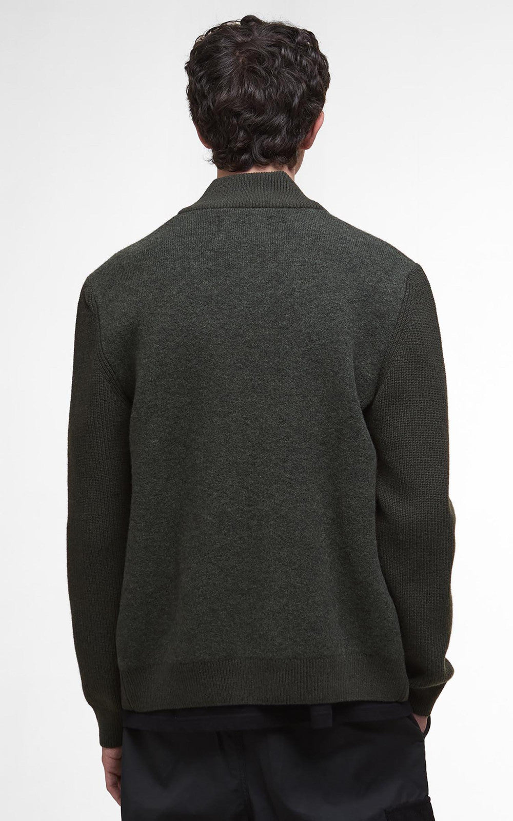 Barbour Knit Jacket Milburn Dark Olive
