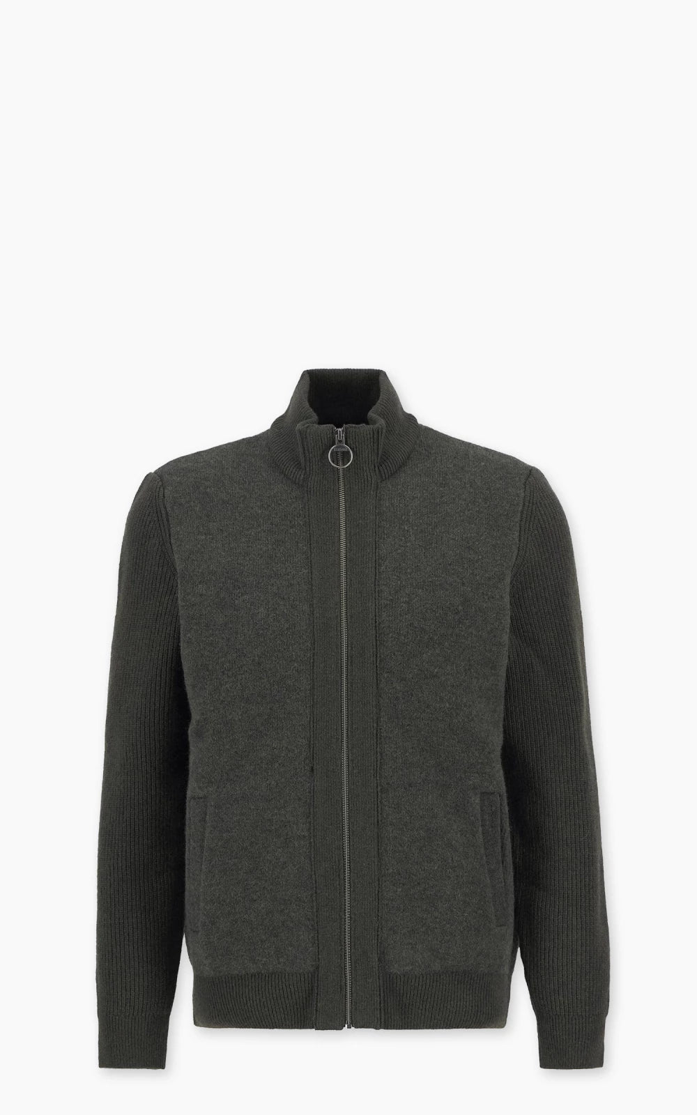 Barbour Knit Jacket Milburn Dark Olive