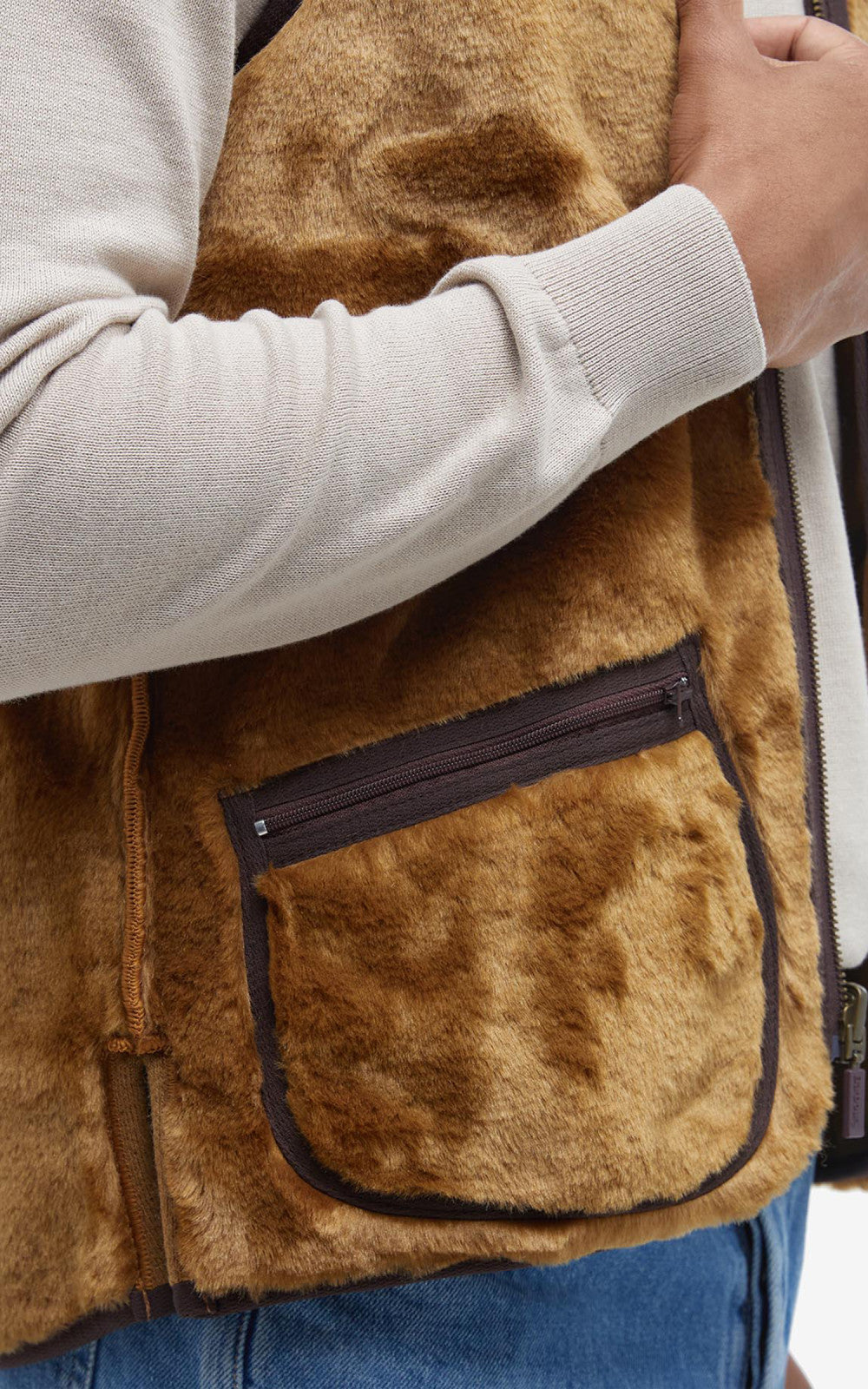 Barbour Liner Warm Pile Brown
