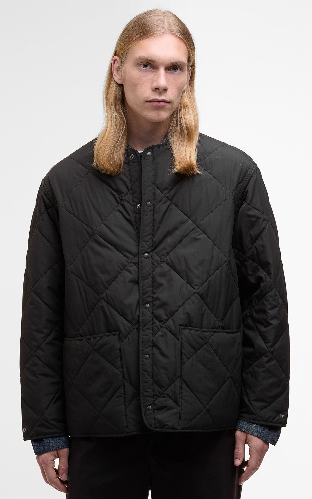 Barbour x Kaptain Sunshine Quilted Liner Black