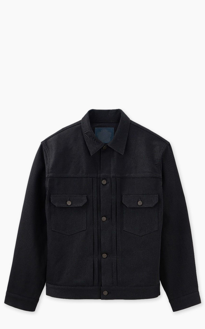 Momotaro Jeans MMGJ1002 Standard Type 2 Denim Jacket Black 14.7oz