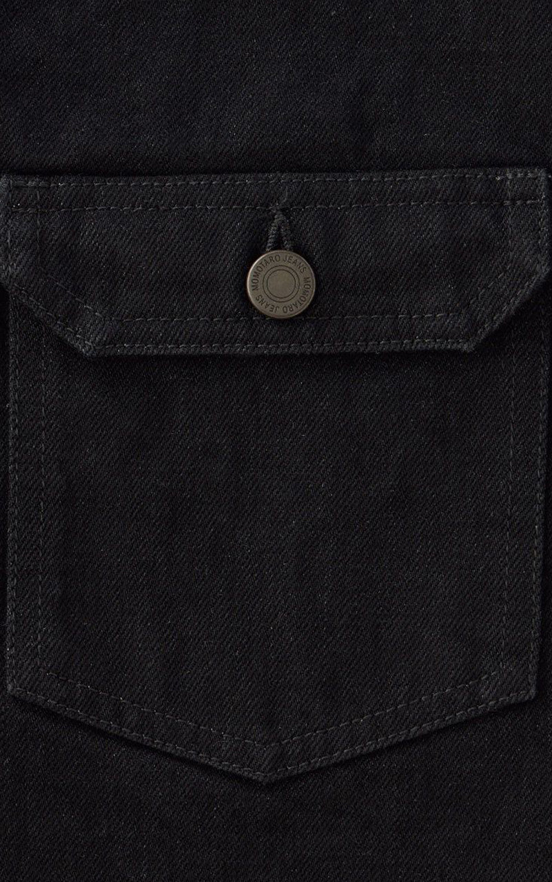 Momotaro Jeans MMGJ1102 Classic Type 2 Denim Jacket Black 15.7oz
