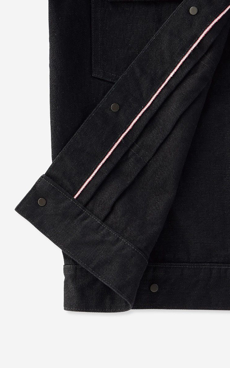 Momotaro Jeans MMGJ1102 Classic Type 2 Denim Jacket Black 15.7oz