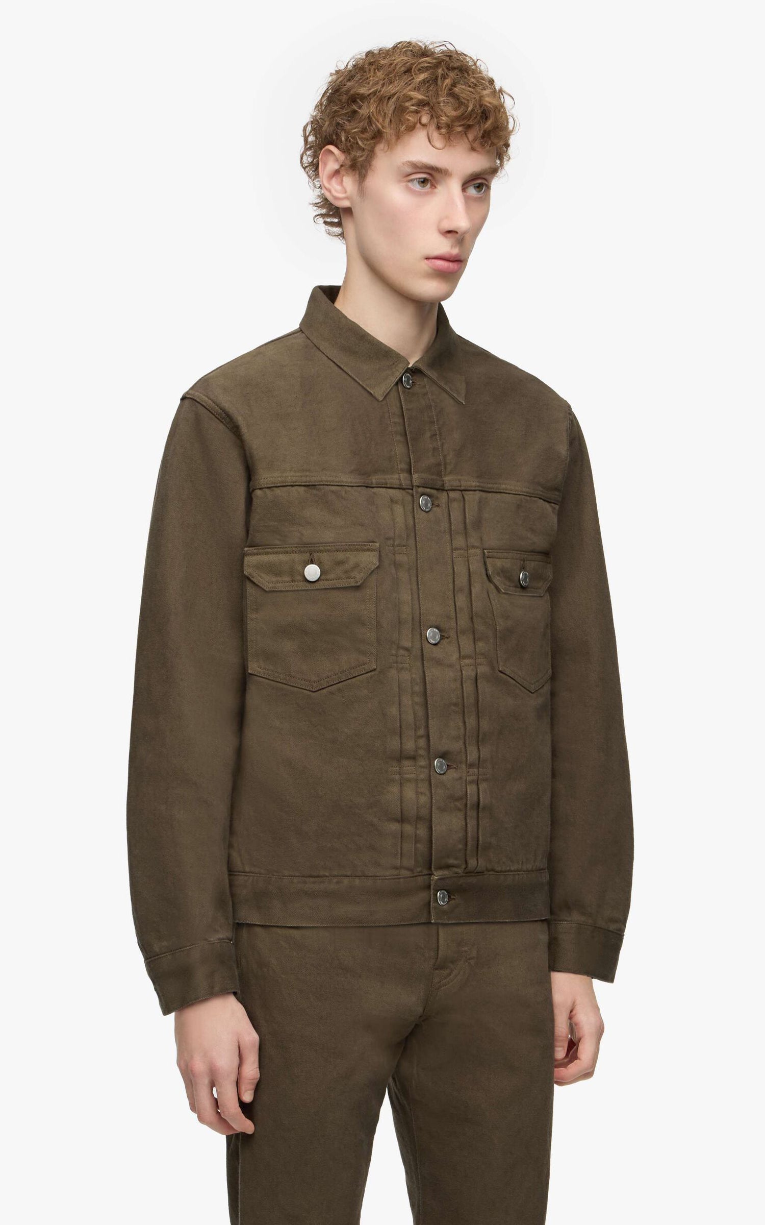MOMOTARO JEANS MMGJ6004 #002 'Botanical Moss Dye' Type 2 Denim Jacket