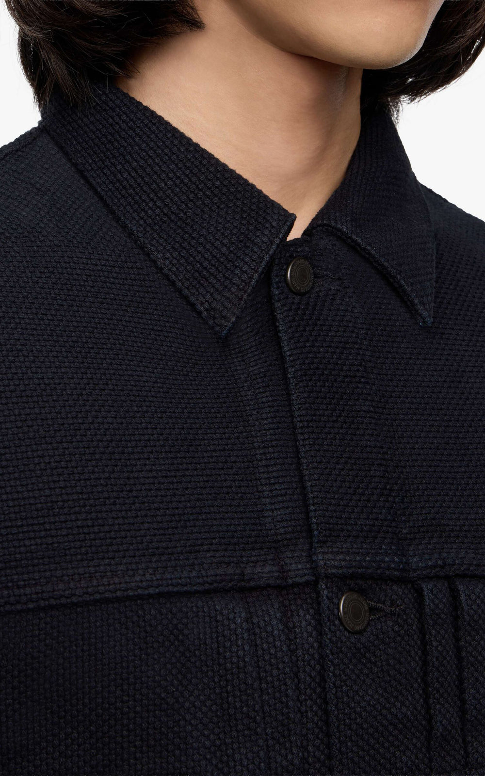 MOMOTARO JEANS MMGJ6005 #002 Overdyed Sashiko Type 2 Jacket Indigo