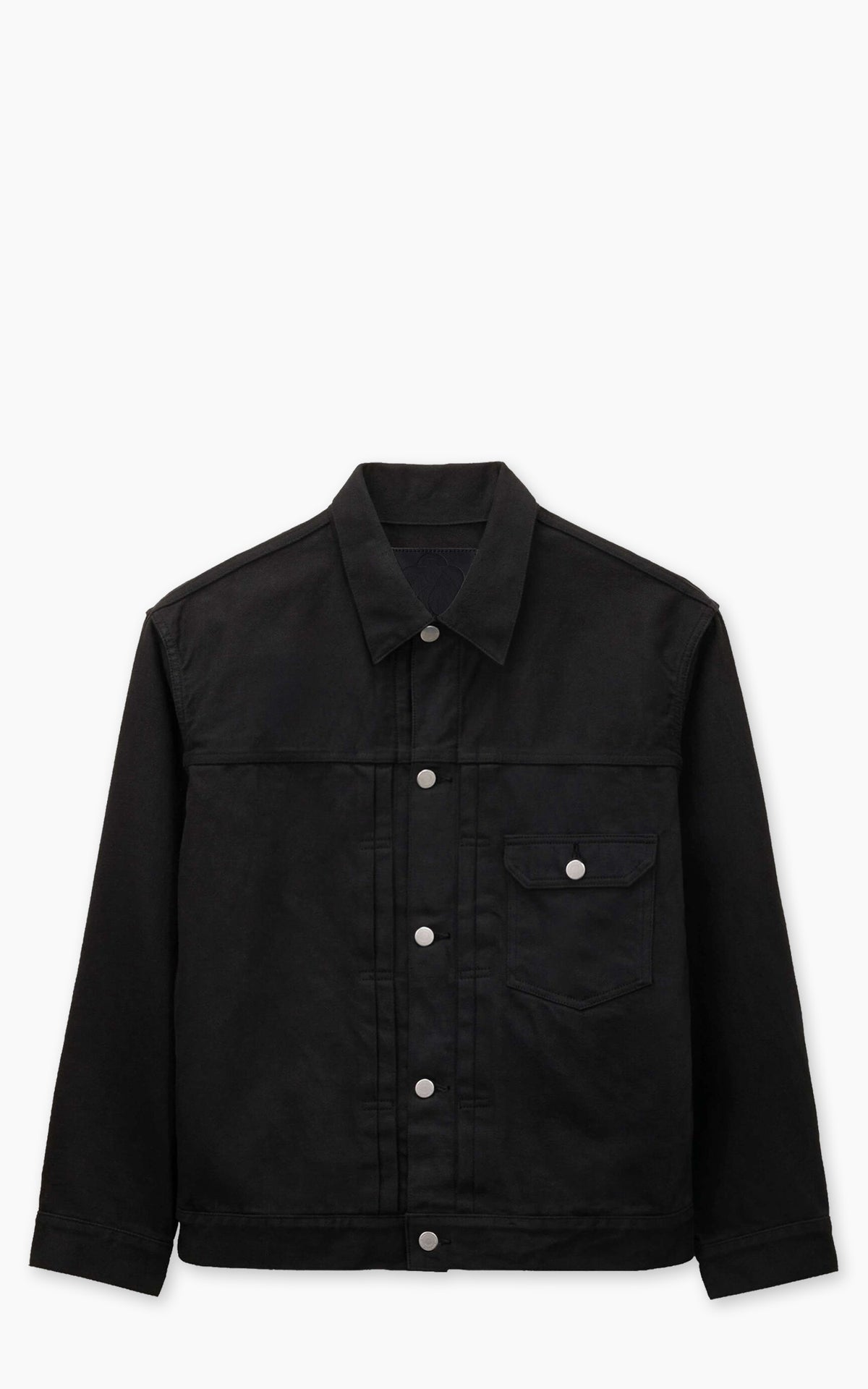 MOMOTARO JEANS MMGJ6010 #001 Kyoto Montsuki Type 1 Denim Jacket Black