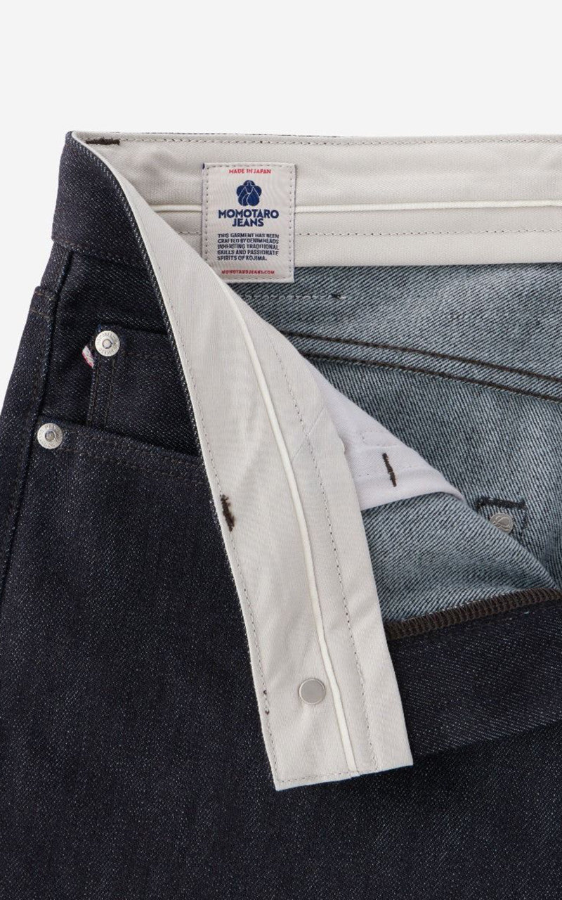 Momotaro Jeans MMJZ0203 Cotton x Cashmere Tapered Denim Indigo 13.7oz