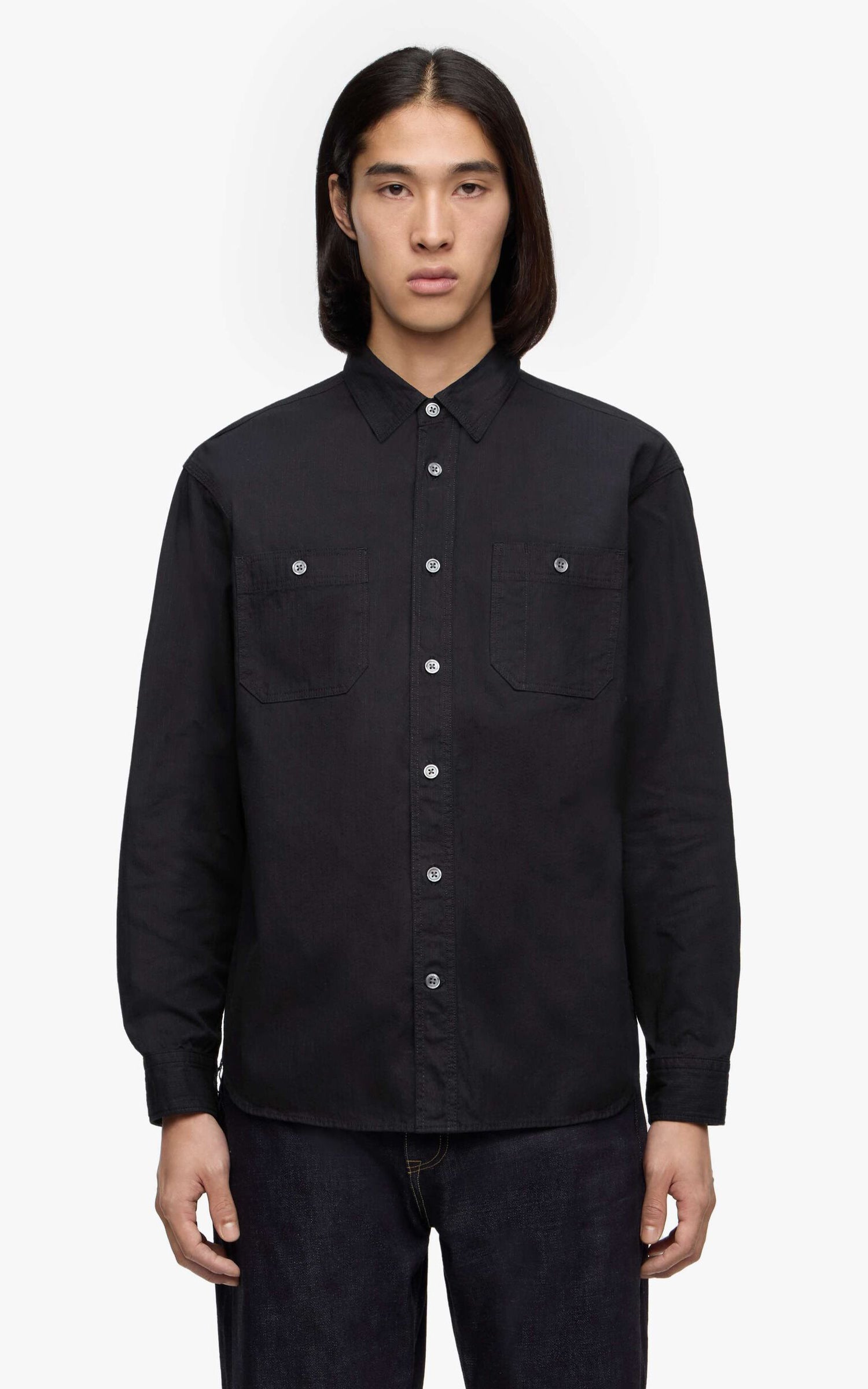 Our Legacy Coco 70s Shirt Cageian Black Fake Leather