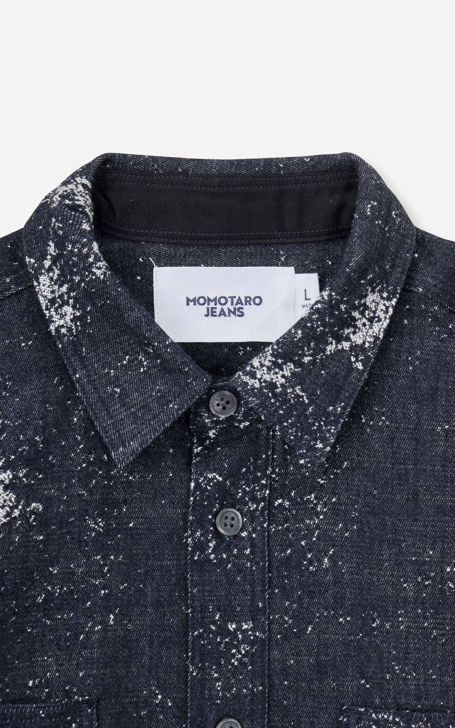 MOMOTARO JEANS MMLS6008 Jacquard L/S Shirt Indigo